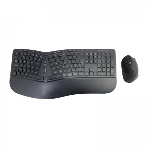 Conjunto Conceptronic Teclado Ergonómico + Rato Vertical Wireless PT